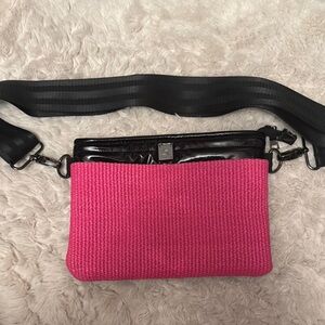 Think Royln
Pink and Black Crossbody Bag